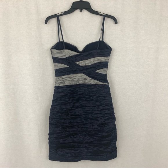 BCBG MAXAZRIA Ruched Metallic Dress - Picture 3 of 5